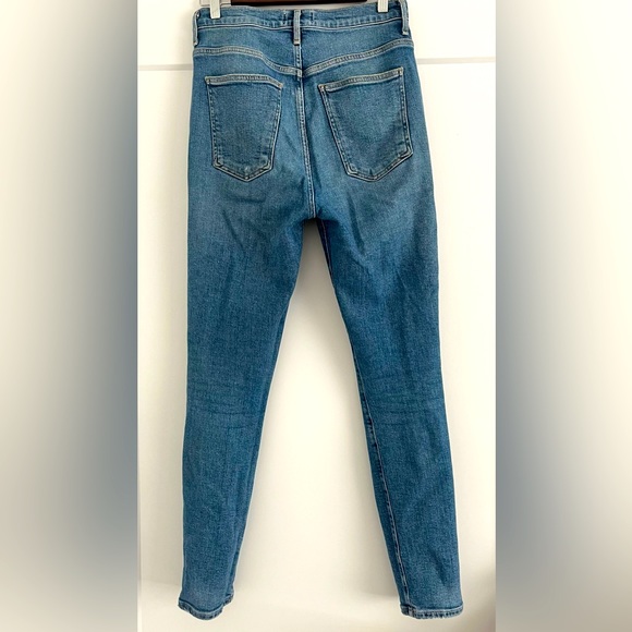 Be long & lean! Agolde Pinch Waist Ultra High-Rise Skinny Jeans. - Picture 6 of 7